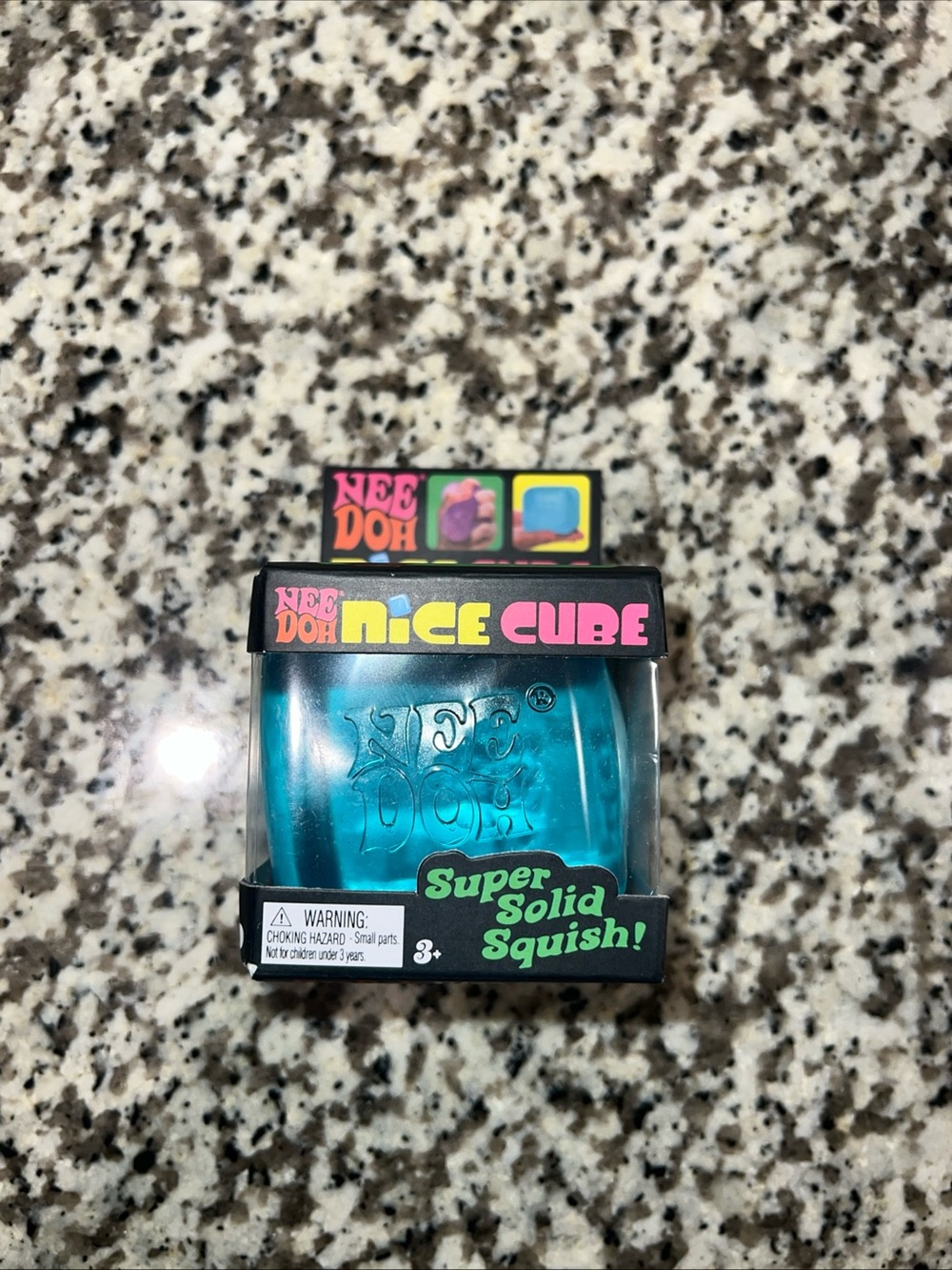 Needoh Nice Cube Teal Super Solid Squish -